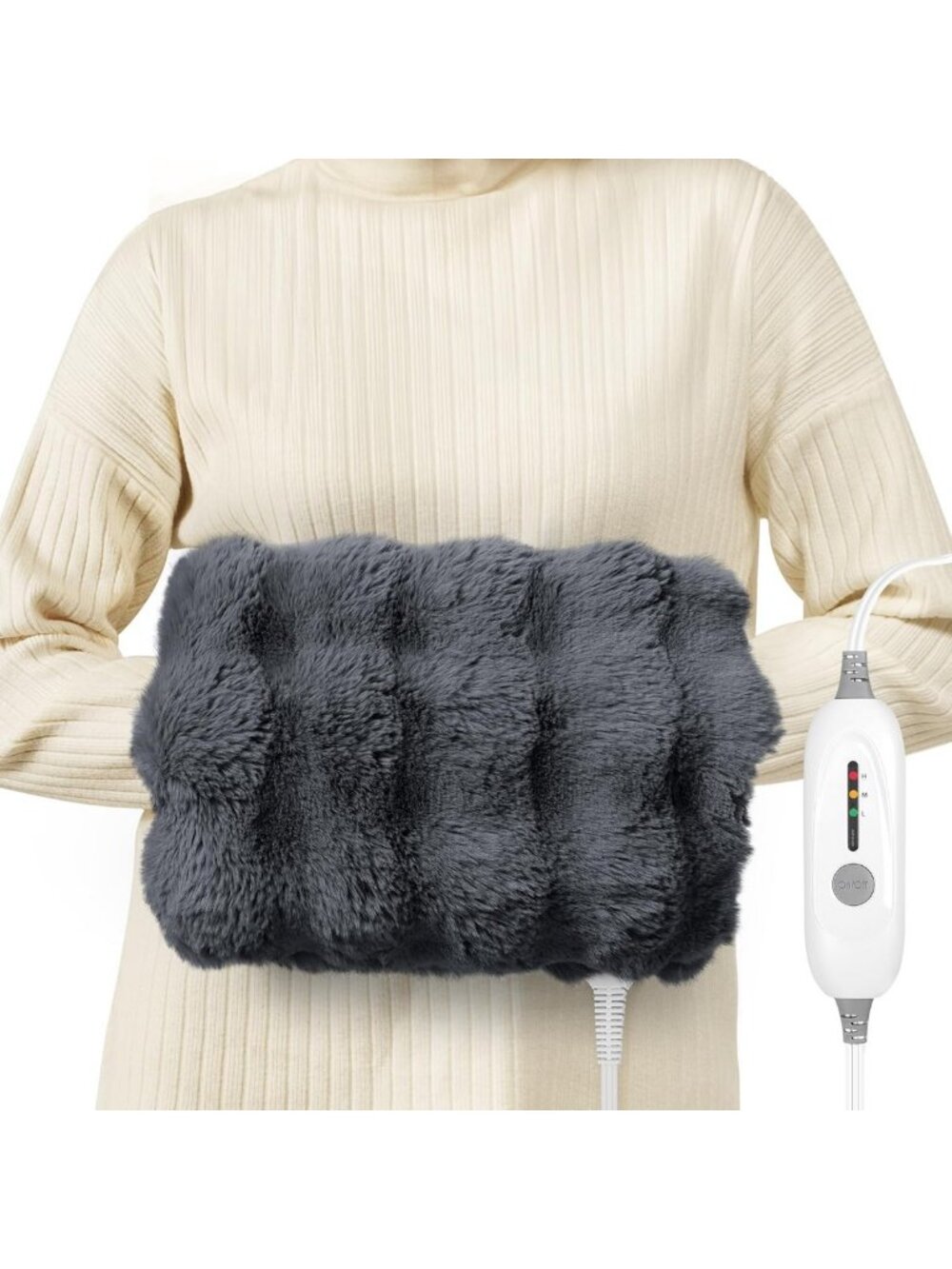 Cozy Double-Sided Heating Pad Mittens for Hand Pain Relief, 3 Heat Levels, Auto